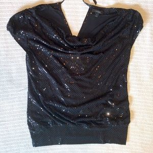 Shimmer backless very stretchy party top